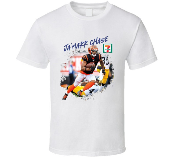 Ja'marr Chase 7 11 Cincinnati Football Fan T Shirt 1.jpg