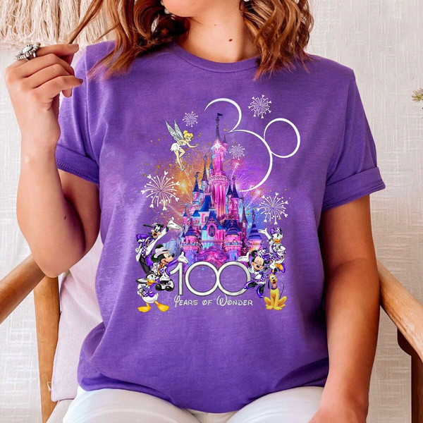 100th Anniversary Disney shirtDisney 100th Years Celebration TshirtMagic Kingdom family shirtsMickey n friends teeDisney 100 D23 shirt.jpg