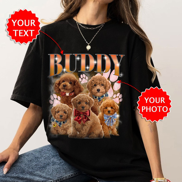 Custom Bootleg Rap Tee, Custom Dog Bootleg Shirt, Custom Pet Vintage Tshirts, Personalized Dog Bootleg Shirt, Custom Dog Version, Dog Shirt.jpg