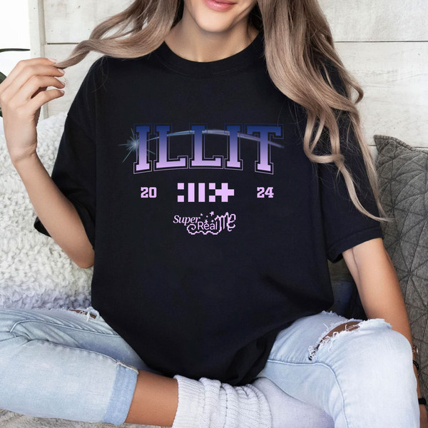 ILLIT Kpop Shirt, ILLIT Super Real Me Shirt, Illit Fan Tee, Illit Girl Group Shirt, ILLIT Members Shirt, Illit Yuna Minju Moka Wonhee.jpg