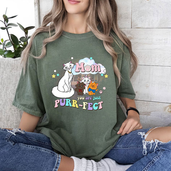 Mom You're Just Purr-fect Shirt, Retro Disney Mother's Day The Aristocats Shirt, Disney Family Trip Tshirt, Shirt For Mom, WDW Holiday Tee.jpg