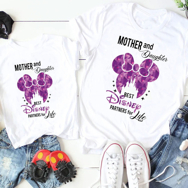 Mother And Daughter Shirt, Best Disney Partners For Life Shirt, DisneyTrip Shirt, Mommy and Me Outfits, Mothers Day Tee, Magic Kingdom Shirt.jpg