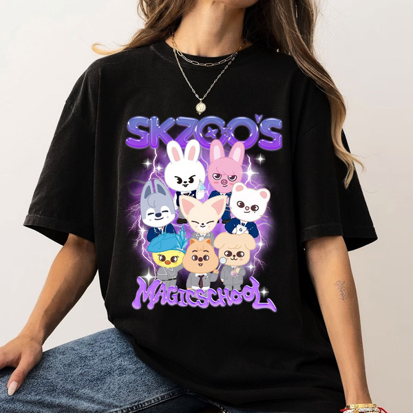 Stray Kids Skzoo Shirt, Skzoo Magic School Shirt, Skz Rock Star Shirt, Kpop Stray Kids Shirt, Stay Gifts, Stray Kids Fanmeeting, SKZ Tee.jpg