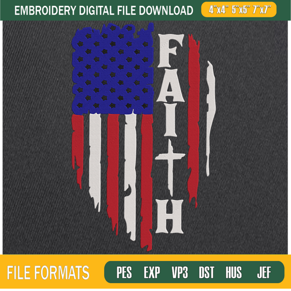Faith American Flag Embroidery Designs, God Machine Embroidery Design, Machine Embroidery Designs - Premium & Original SVG Cut Files.jpg