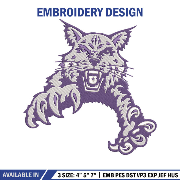 Abilene Christian mascot embroidery design, NCAA embroidery, Embroidery design, Logo sport embroidery, Sport embroidery..jpg