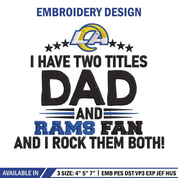 Los Angeles Rams Fan embroidery design, Los Angeles Rams embroidery, NFL embroidery, sport embroidery, embroidery design.jpg