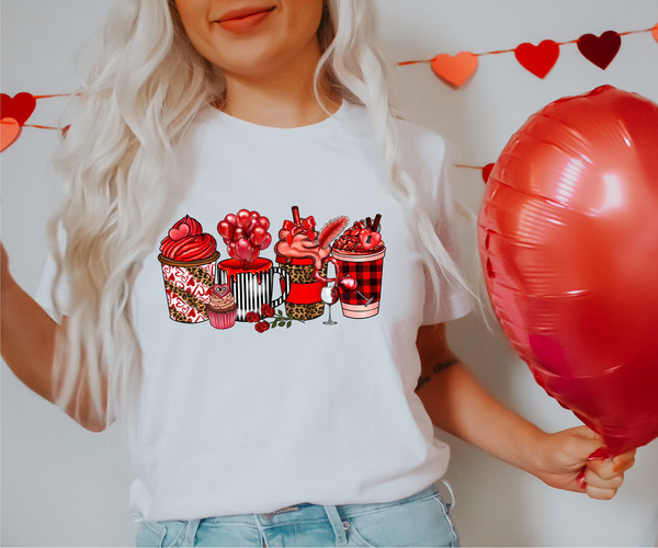 Valentines Day Coffee Cups Shirt,Valentines Day Shirts For Woman,Latte Valentine Shirt,Valentines Day Gift,Happy Valentine's Day Shirt.jpg