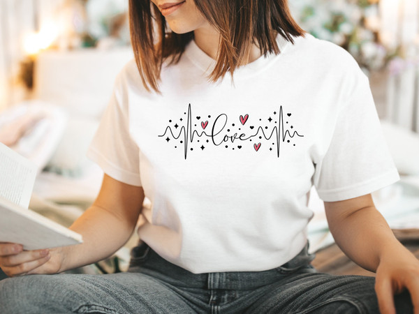 Valentine Day Heart Rhythm Shirt, Cute Valentine Day Love Shirt, Valentine Day Heart Beat Shirt, Valentine Day Favorite Shirt ,Rhythm Tee.jpg