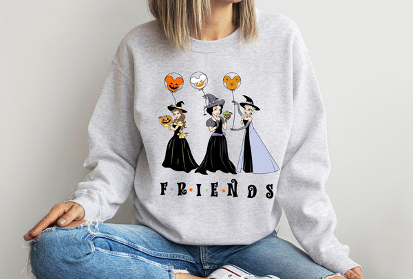 Disney Halloween Princess Sweathirts, Halloween Family Shirt, Halloween Disney Shirt, Disney Halloween, Disney Friends Shirt, Disney Shirt.jpg