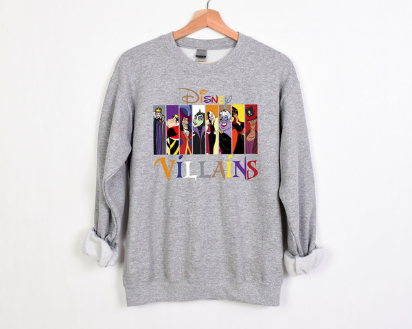 Disney Halloween Villans Sweatshirts, Halloween Family Shirt, Halloween Disney Shirt, Disney Halloween Shirts, Mickey And Minnie Shirt,.jpg