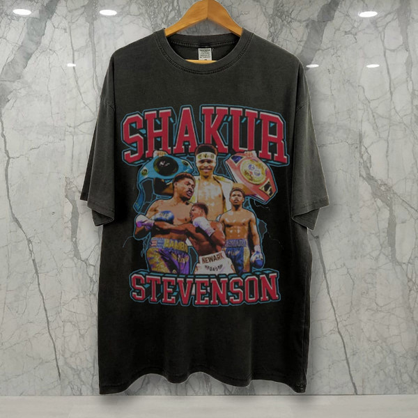 Shakur Stevenson Vintage Shirt, Boxing Shirt, 90s Men's Women's tee Unisex Soft.jpg