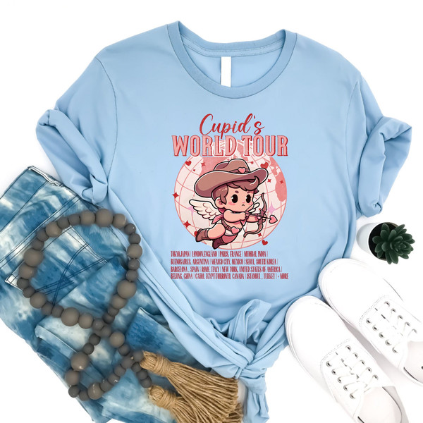 Cupid's World Tour Shirt, Valentine Tour Tee, Self Love World Tour Sweater, Self Love Club Crewneck, In My Lover Era Shirt, Matching Couple.jpg