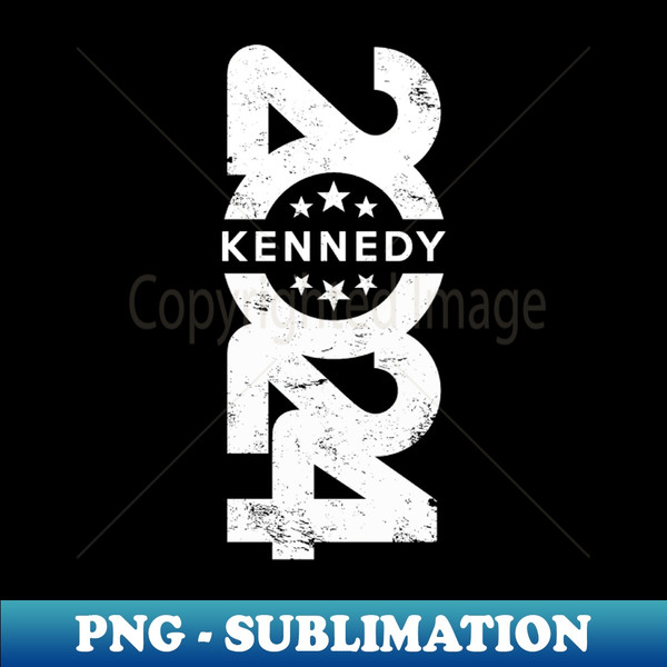 RFK 2024 Grunge White Instant PNG Sublimation Download P Inspire