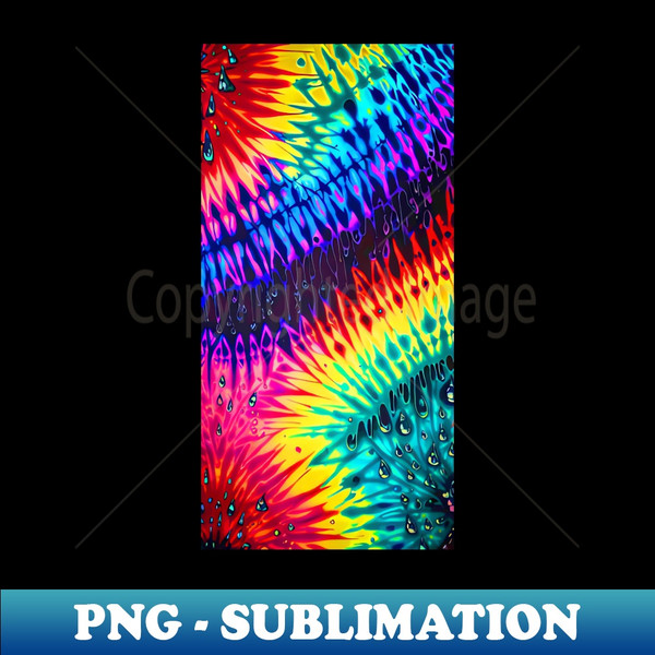 Tie Dye Rain Drop - Premium PNG Sublimation File - Bold & Eye-catching