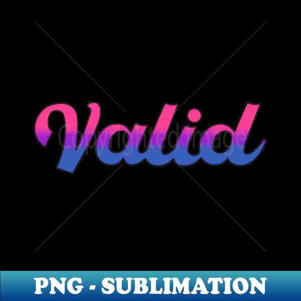 Valid bisexual flag watercolour - PNG Transparent Sublimation Design - Unleash Your Inner Rebellion
