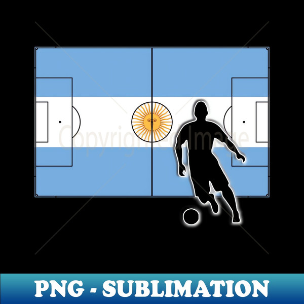 World Cup Argentina Football Flag 2022 - Digital Sublimation Download File - Bold & Eye-catching
