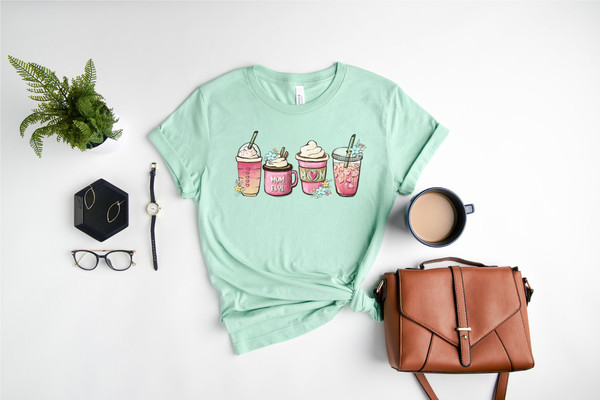 Mothers Day T-Shirt Gift, Cute Shirt For Mom, Coffee Heart Shirt, Cute Coffee Graphic Tee, Coffee Lovers Shirt, Coffee Mom Tshirt, Funny Mom.jpg