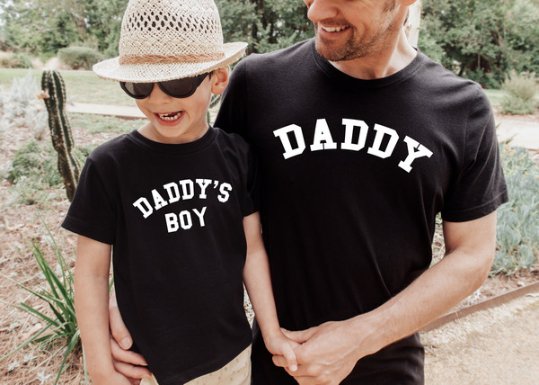 Daddy & Daddy's BoyGirl College Matching T-Shirts, Fathers Day Gift, Matching Daddy And Daughter, Gift For Dad, Daddy T-Shirt, Daddy's boy.jpg