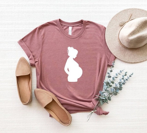 Pregnant Woman Shirt, Pregnancy Announcement T-Shirt, New Mom Shirt, Mom To Be Shirt, Maternity Shirt, Baby Reveal Tee, Cute Pregnant Tee.jpg