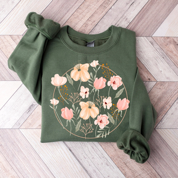 Wildflowers Sweatshirt, Wildflower Tshirt, Mothers Day Gift, Flower Shirt, Gift for Women, Ladies Shirts, Flowers Lover Shirt, Floral Tshirt.jpg