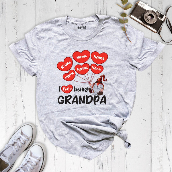 Personalized Grandpa Shirt, Papa Shirt, Grandparents Shirt, New Grandma Shirt, New Grandpa Shirt, Grandkids Names Tee, Grandpa Shirt.jpg