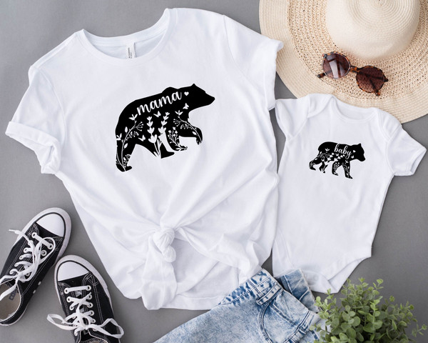 Mama and Baby Bear Shirts, Mommy and me Bear Matching Shirts, Mothers day Shirt, Pregnancy Reveal, Baby Shower, Mothers Day Gift, New Mom.jpg