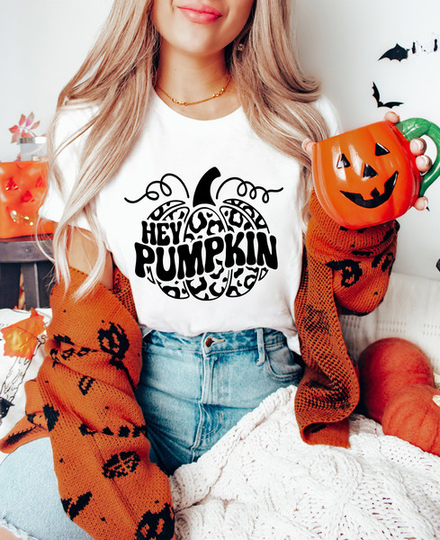 Halloween Pumpkin Shirt, Hey Pumpkin Shirt, Trick Or Treat Shirt, Halloween Shirt, Spooky Shirt, Happy Halloween Shirt, Halloween Sweatshirt.jpg