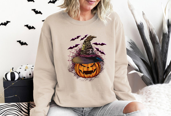 Spooky Pumpkin Sweatshirt, Halloween Pumpkin Sweatshirt, Trick Or Treat Shirt, Halloween Shirt, Spooky Shirt,Halloween Sweatshirt.jpg