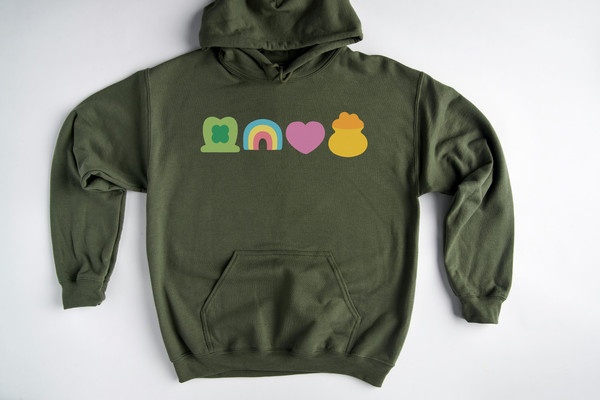 Lucky Charm Sweatshirt, Heart Shamrock Sweatshirt, Rainbow Love Clover Hoodie, St Patrick's Day Sweatshirt for women, Irish Lucky Sweatshirt.jpg