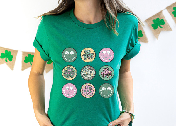 Retro St Patrick's Smiley Clover Disco Shirt,Saint Patrick's Day Shirt,Saint Patrick's Day Shirt,St Patrick's Smiley Shirt.Kid Patrick Shirt.jpg