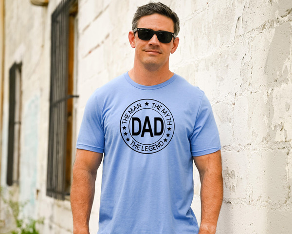 Dad The Man The Myth The Legend Shirt, Unisex T-Shirt, Fathers Day Gift from Wife from Kids, Gift for Husband, Best Daddy, Dad Birthday Gift.jpg
