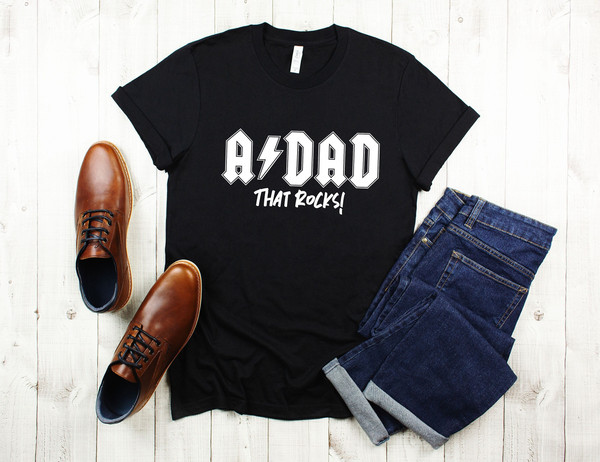 A Dad That Rocks Shirt  Fathers Day Shirt, Funny Shirt for Men, Husband Gift, Dad Gift, New Dad Shirt, Dad Birthday Sweatshirt, Fathers Day.jpg