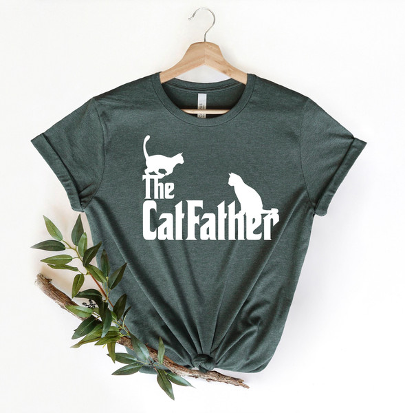 The Catfather Shirt, Funny Gift for Dad, Cat Lover Gift, Father Day Gift Idea, Gift for Daddy, Pet Lover Shirt, Dad Gift From Wife,Papa Gift.jpg