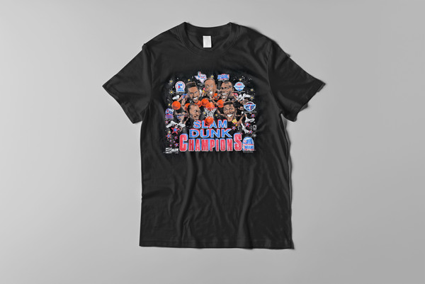 New Throwback 1990 Allstar Game Basketball T-Shirt NbaTeam Tee, Vintage Style T-Shirt, Slam Dunk memorabilia Spud Webb Caricature Tee Jordan.jpg