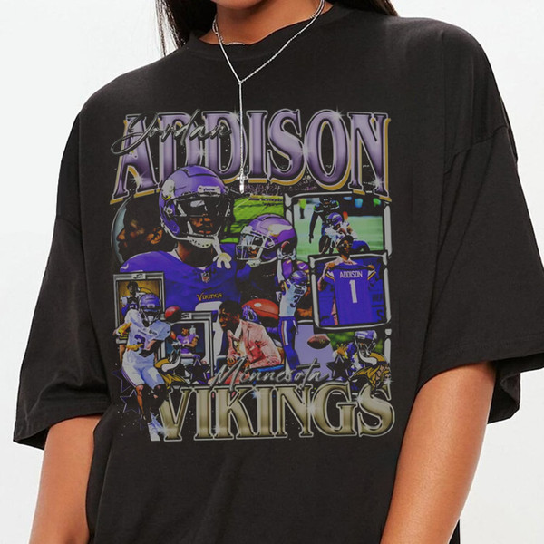 Jordan Addison Vintage 90s Graphic Style T-Shirt, Jordan Addison Shirt, Vintage Oversized Sport Tee, Unisex shirt, Football Bootleg Gift Gif.jpg