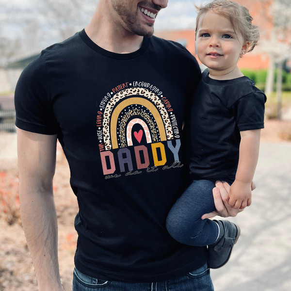 Daddy Do We It All, Daddy Rainbow Shirt, Fathers Day Shirt, Gift For Dad, Dad Shirt, New Dad Gift, Gift for Grandpa, Father Birthday Shirt.jpg