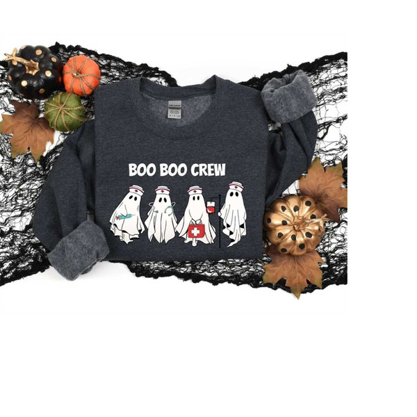 Boo Boo Nurse Crew, Halloween Nurse Shirt, Halloween Gift, Halloween Sweatshirt, Halloween Nurse Party, Halloween Hospit.jpg