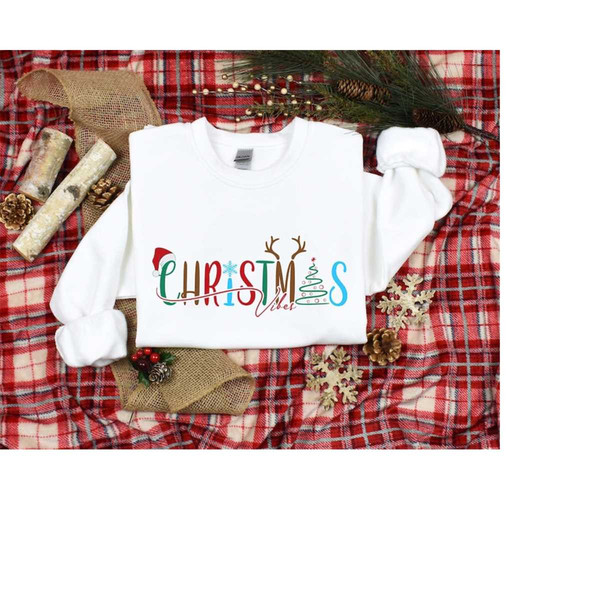 Christmas Vibes Shirt, Christmas Family Shirt, Christmas Holiday Shirt, Christmas Gift, Christmas Crew Shirt, Christmas.jpg