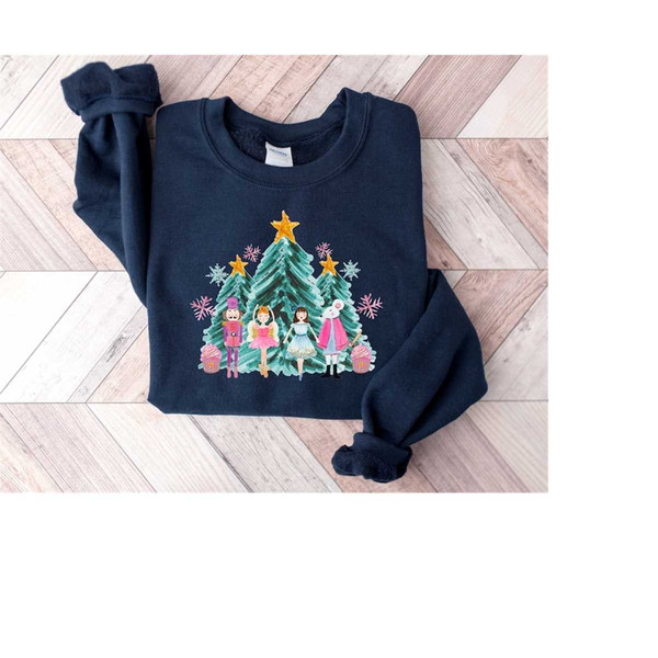 Nutcracker Family Sweatshirt, Christmas Nutcracker Shirt, Nutcracker Sweatshirt, Christmas Nutcracker Tree Sweatshirt.jpg