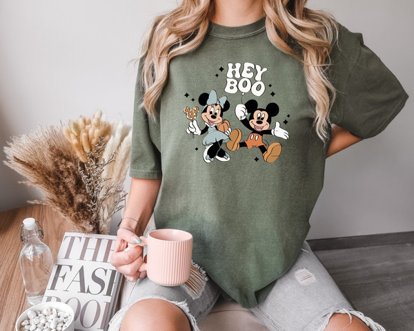 Comfort Colors®  Hey boo mickey halloween shirt, The Most Magical Place, Fall Best Day shirt, Halloween Spooky Family.jpg