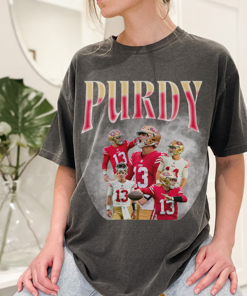 COMFORT COLORS 90s Vintage Inspired Brock Purdy Tshirt, Brock Purdy 13 Shirt, Mr. Irrelevant shirt, San Francisco 49ers, Nfl Vintage.jpg