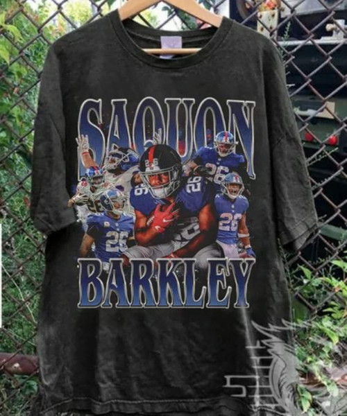 Saquon Barkley Bootleg Style Shirt, Saquon Barkley SweatShirt, Vintage Shirt, 90s Football Grapic Tee, Unisex Hoodie Shirt For Woman And Man.jpg
