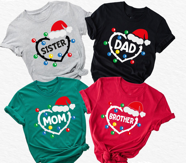 Santa Hat Christmas Shirt, Christmas Family Shirt, Santa Hat Shirt, Christmas Funny Shirt, Christmas Tee, Merry Christmas, Family Tee.jpg