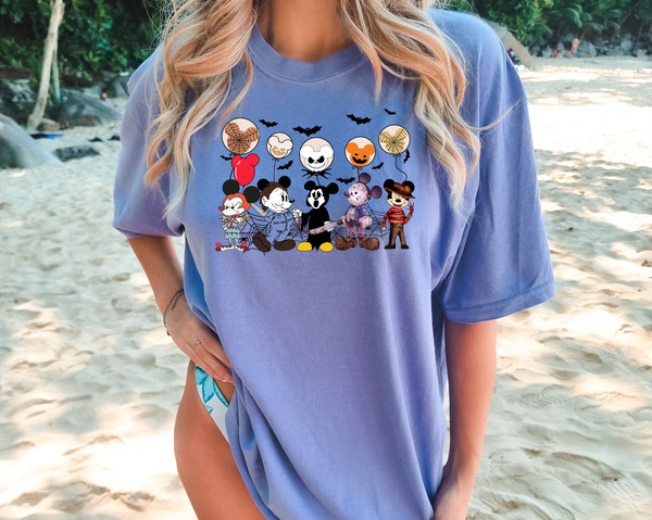 Comfort Colors®  Disney Horror Friends Shirt, Disney Horror Nights, Disney Halloween, Horror Fan Shirt, Disney Family Shirt.jpg