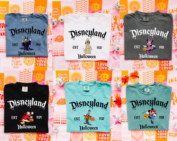 Comfort Colors® Disneyland Family Halloween Shirt, Mickey Halloween Shirt, Disney Vacation, Halloween 2023, Family Matching Shirts,.jpg