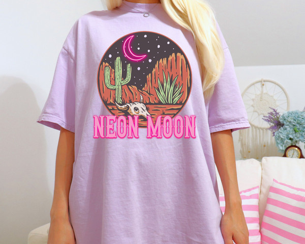 Comfort Colors® Neon Moon Shirt, Country Music Lover, Classic Country Style, Gift, Song Shirt, Shirt, Fan Apparel, Neon Moon Lyrics.jpg