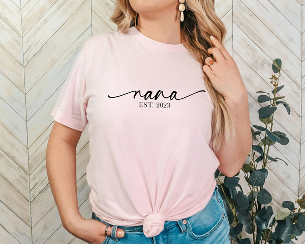 Nana T-Shirt, Gift for Nana, Gift for Grandma, Gift from Grandkids, Promoted to Nana, Nana Birthday Gift,Nana Mothers Day Shirt.jpg