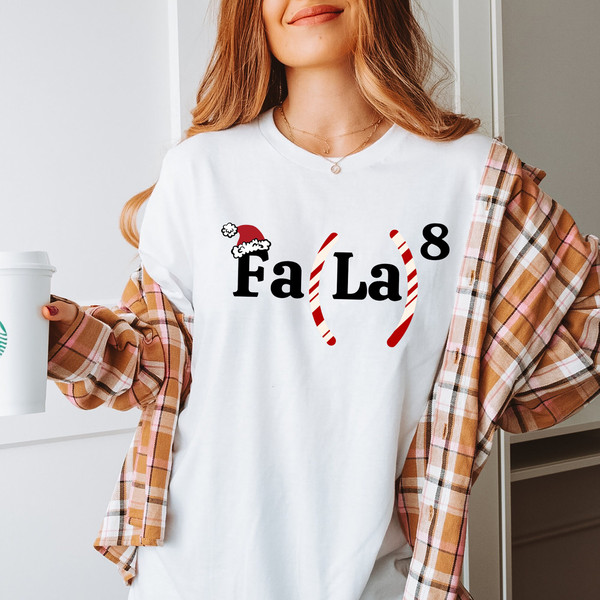 Christmas Math Teacher Tshirt, Math Fa La La Sweater, Christmas Teacher Tshirt, Christmas Math Crewneck, Funny Math Teacher Tshirt.jpg