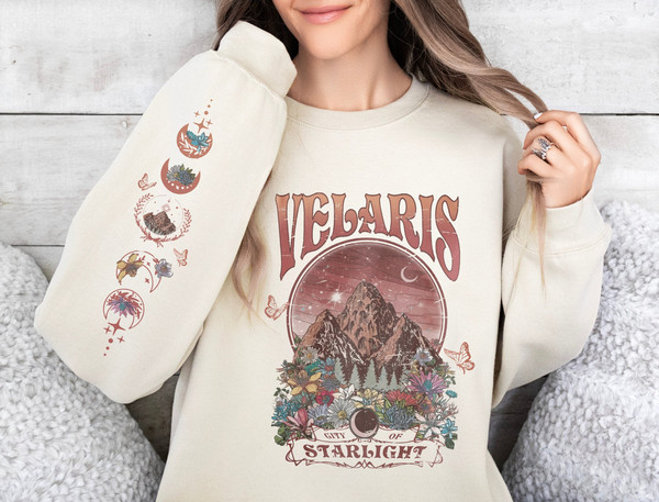 Velaris City Of Starlight ACOTAR Two-Sided Sweatshirt, The Night Court Shirt, Court of Dreams, Rhysand, Cassian, Sarah J Maas, Booklover Tee.jpg