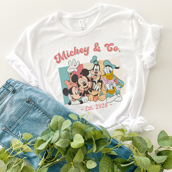 Vintage Mickey & Co 1928 Shirt, Retro Vintage Disney Shirt, Disneyland Shirt, Disneyworld Shirt, Disney Family Matching Shirt 1.jpg